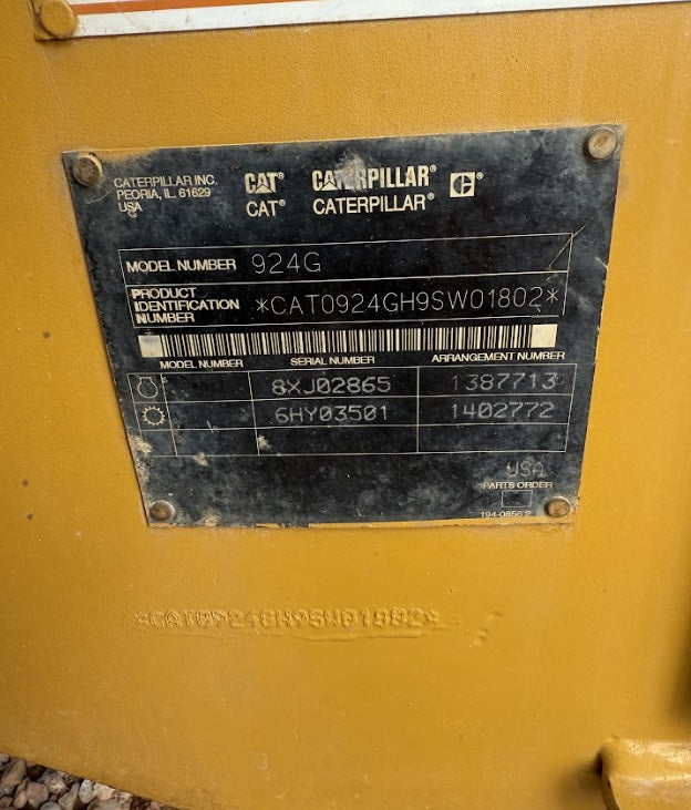 2001 CAT 924G Wheel Loader - Hours: 6,277